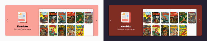 Good example of banner colors for light and dark.